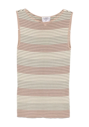 CHANEL Pre-Owned 1998 sleeveless tank top - Brown