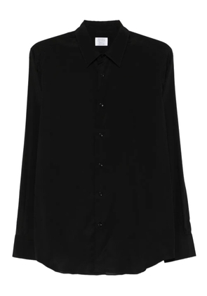 Mazzarelli button-down silk-blend shirt - Black