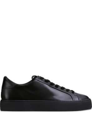 Hogl Carly leather lace-up sneakers - Black