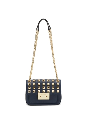 Michael Kors Sloan stud-embellished leather shoulder bag - Blue