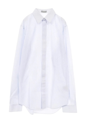 Christian Dior Pre-Owned 2010s x Shawn Stussy stripe logo embroidery shirt - White