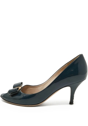 Ferragamo Pre-Owned 100mm Vara pumps - Blue