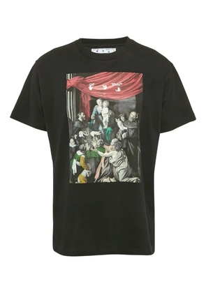 Off-White Pre-Owned Caravaggio-print T-shirt - Black
