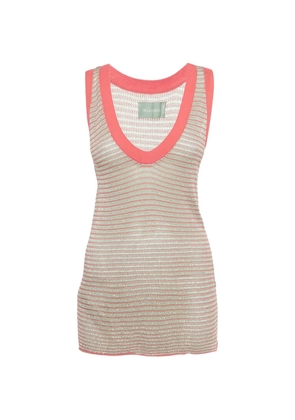 Zadig&Voltaire lurex fishnet knit top - Pink