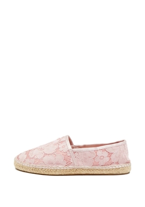 Carolina Herrera Vintage lace espadrilles - Pink