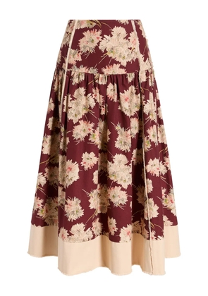 Cinq A Sept Mae Bouquet Aura skirt - Red