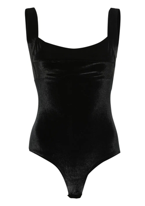 Atu Body Couture square-neck velvet bodysuit - Black