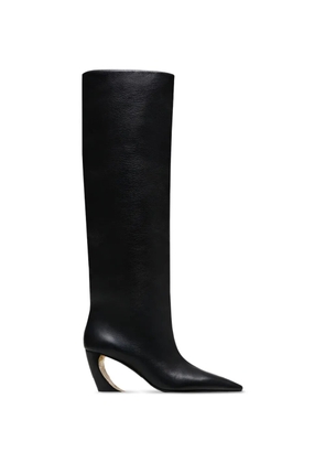Vanda Novak Venus knee-high sculpted-heel boots - Black