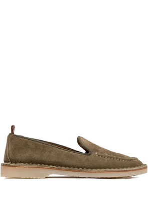 Buttero suede loafers - Green