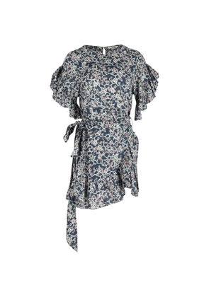 Isabel Marant Vintage ruffled mini dress - Blue