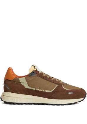 Woolrich panelled trainers - Brown