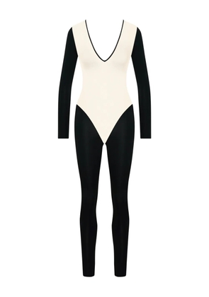 Maison Close Pure Tentation long-sleeve backless jumpsuit - Black