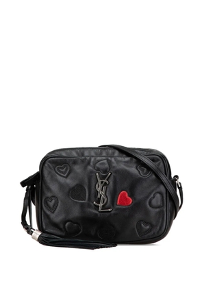 Saint Laurent Pre-Owned 2017 Leather Heart Lou Camera Bag crossbody bag - Black
