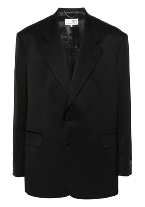 MM6 Maison Margiela single-stitch single-breasted blazer - Black