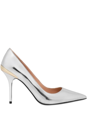 Love Moschino pointed heel pumps - Silver
