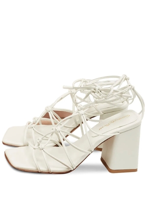 Gianvito Rossi Minas strap leather sandals - White