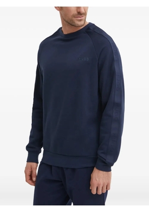 HUGO logo-appliqué long-sleeve sweatshirt - Blue