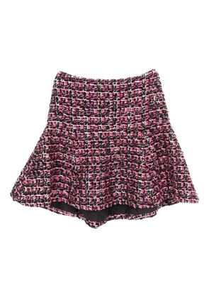 CHANEL Pre-Owned 1986-1988 tweed mini skirt - Pink