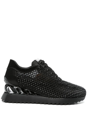 Le Silla crystal-embellished sneakers - Black