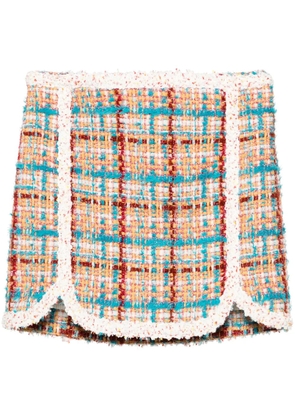 DSQUARED2 Upper East Side bouclé miniskirt - Orange