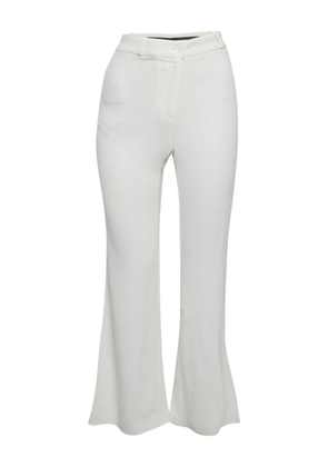 Roberto Cavalli crepe flared trousers - White