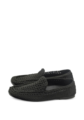 Dolce & Gabbana Pre-Owned crochet slip-on loafers - Black