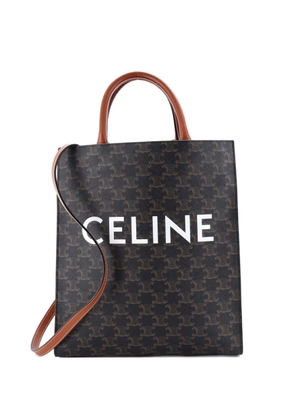 Celine Pre-Owned Vertical Cabas Triomphe Coated Canvas Small tote bag - Brown
