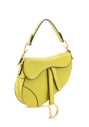 Christian Dior Pre-Owned Saddle Handbag Leather Mini shoulder bag - Green