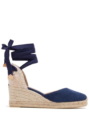 Castañer lace-up 80mm espadrilles - Blue