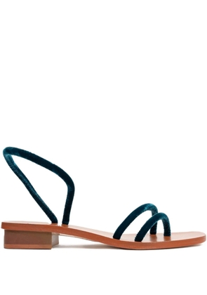 LANAPO velvet-strap sandals - Blue