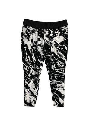 Helmut Lang Pre-Owned marble-print trousers - Black