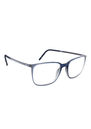 Silhouette rectangle glasses - Blue