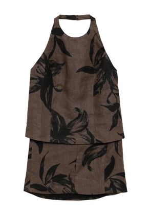 Reformation Avielle linen two piece - Brown