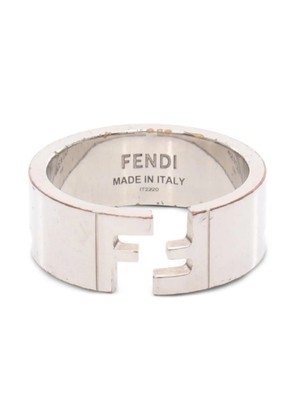 Fendi Pre-Owned 00s FF-logo metal ring - Grey