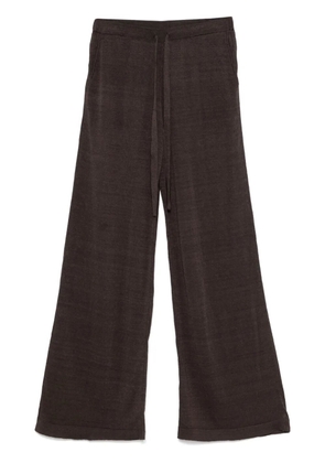 P.A.R.O.S.H. knitted palazzo pants - Brown