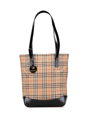 Burberry Pre-Owned 20th Century Haymarket Check Canvas tote bag - Brown