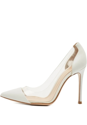 Gianvito Rossi Plexi leather pumps - Neutrals