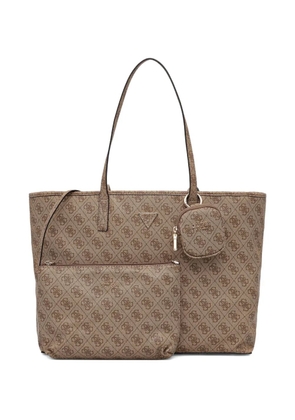 GUESS USA Power Play II logo-plaque tote bag - Brown