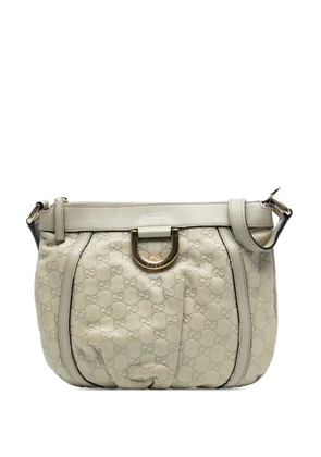 Gucci Pre-Owned 2016-2025 Guccissima Abbey D Ring crossbody bag - White