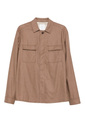 Eleventy chest-pockets overshirt - Brown