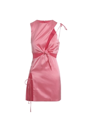 Mother of All knotted-detail mini dress - Pink