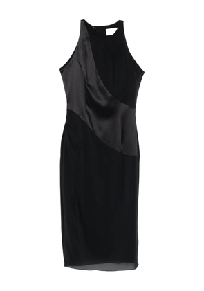 Botsi asymmetric-design midi dress - Black