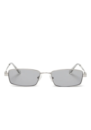 Le Specs Bizzaro rectangle-frame sunglasses - Silver