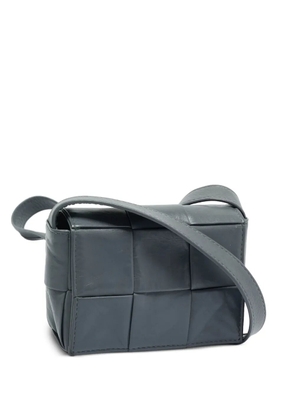 Bottega Veneta Pre-Owned Cassette Intrecciato leather crossbody bag - Grey