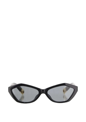 Jacquemus angled-frame sunglasses - Black