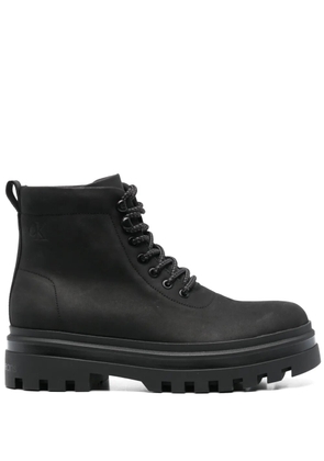 Calvin Klein Jeans leather boots - Black