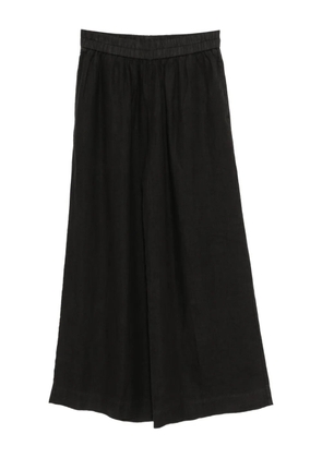 James Perse linen wide-leg trousers - Black