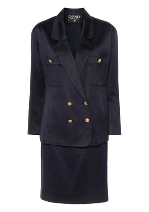 CHANEL Pre-Owned 1990s double-breasted suit - Blue
