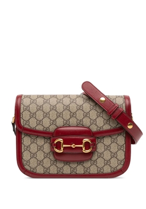 Gucci Pre-Owned 2016-2025 Medium GG Supreme Horsebit 1955 shoulder bag - Brown