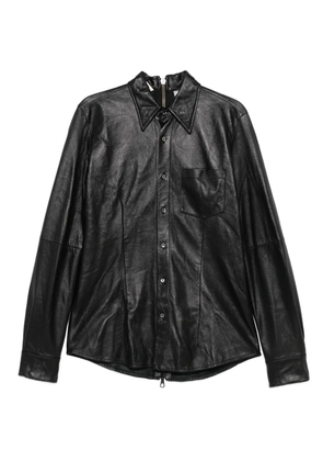 A.N.G.E.L.O. Vintage Cult 1990s button-up leather shirt - Black